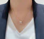 [LUXE JEWELRY]BEE LOVE DIAMOND PAVED 3 ROW NECKLACE