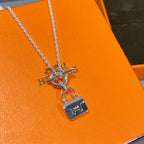 [LUXE JEWELRY]CONSTANCE PEDANT SILVER NECKLACE