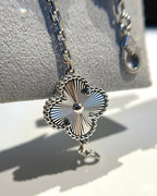 [LUXE JEWELRY] CLOVER 5 MOTIF LASER BRACELET COLLECTION