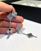 [LUXE JEWELRY] CLOVER 5 MOTIF LASER BRACELET COLLECTION