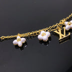 [LUXE JEWELRY]LOGO 6 MOTIF STAR AND SUN GOLD BRACELET