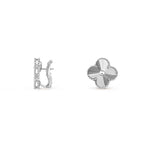 [LUXE JEWELRY]CLOVER SILVER 15MM MOP EARRINGS COLLECTION