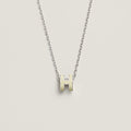 [LUXE JEWELRY]HM CLIC YELLOW ENAMEL GOLD NECKLACE