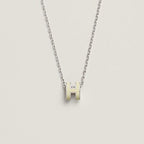 [LUXE JEWELRY]HM CLIC YELLOW ENAMEL GOLD NECKLACE