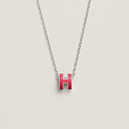 [LUXE JEWELRY]H NECKLACE PINK