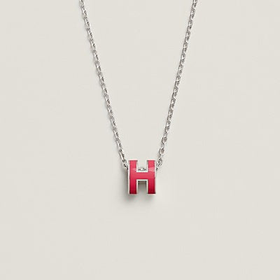 [LUXE JEWELRY]H NECKLACE PINK