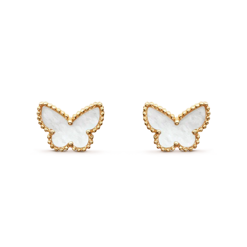 [LUXE JEWELRY]SWEET BUTTERFLY MOP EARSTUDS