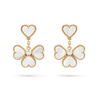 [LUXE JEWELRY]CLOVER SWEET WHITE MOP EARRINGS