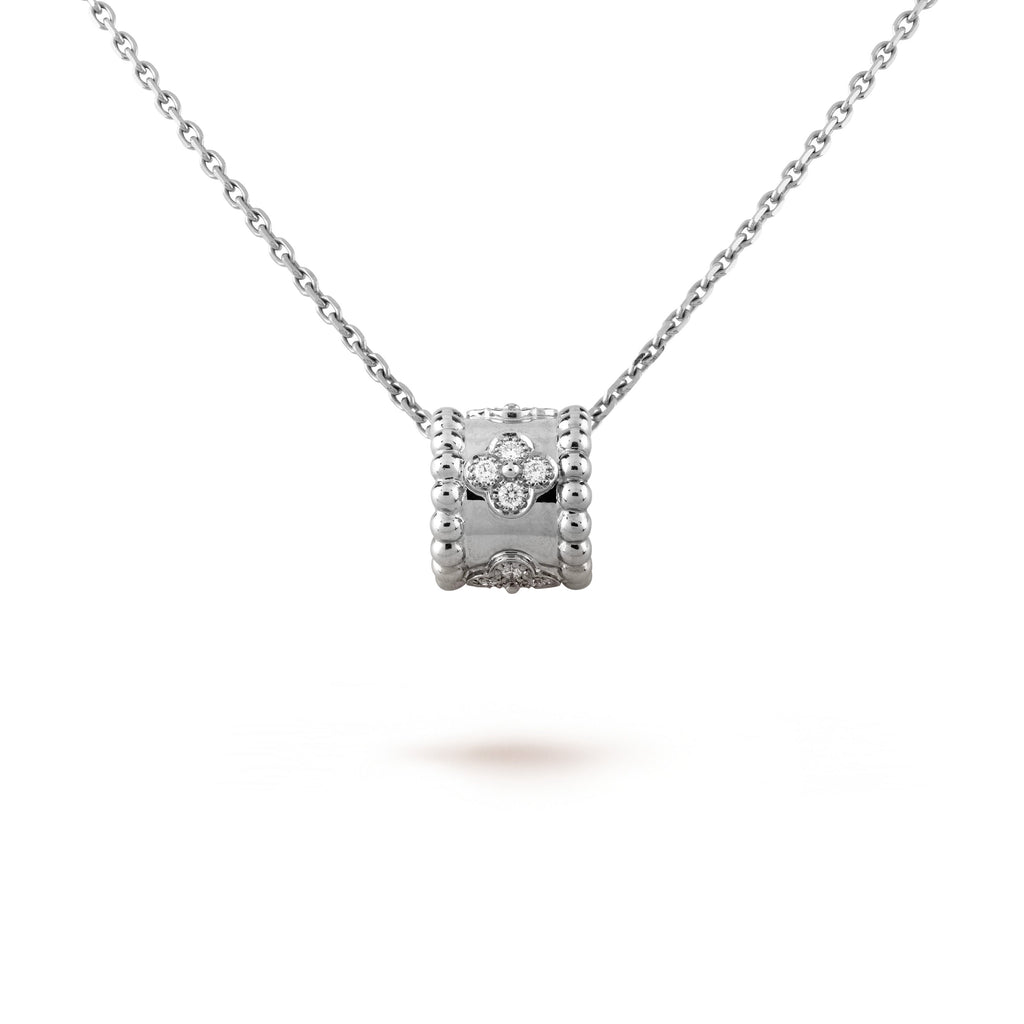 [LUXE JEWELRY]PERLEE PEDANT SIVLER DIAMOND NECKLACE