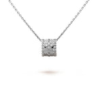 [LUXE JEWELRY]PERLEE PEDANT SIVLER DIAMOND NECKLACE