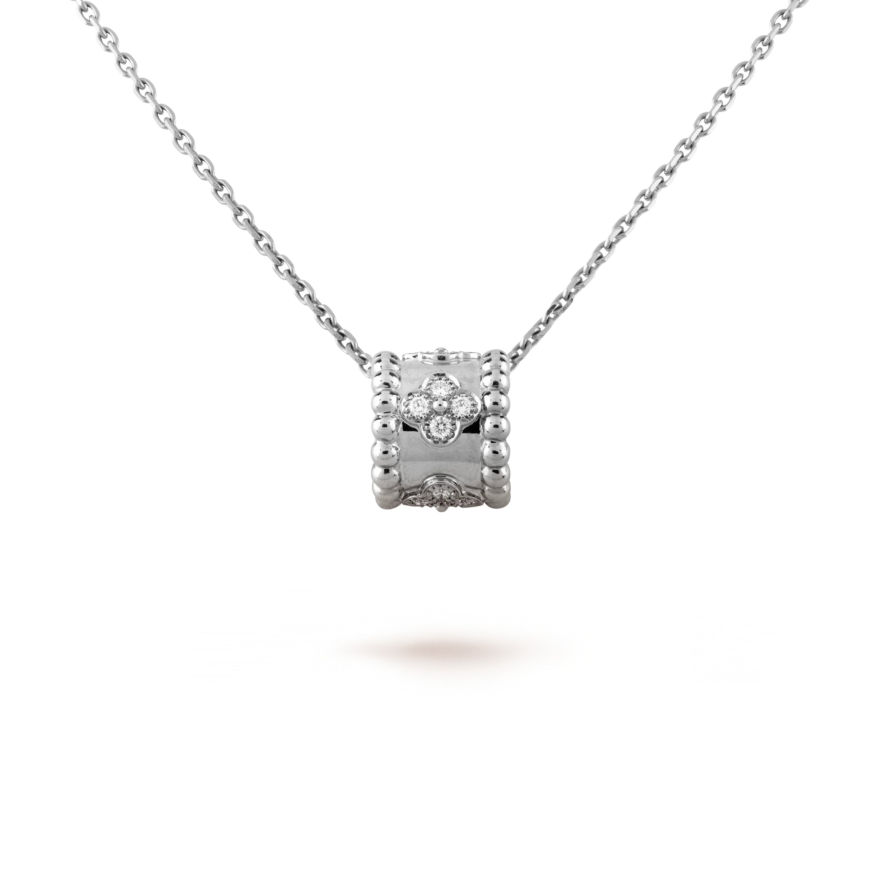[LUXE JEWELRY]PERLEE PEDANT SIVLER DIAMOND NECKLACE