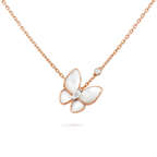 [LUXE JEWELRY]BUTTERFLY MOP DIAMOND NECKLACE