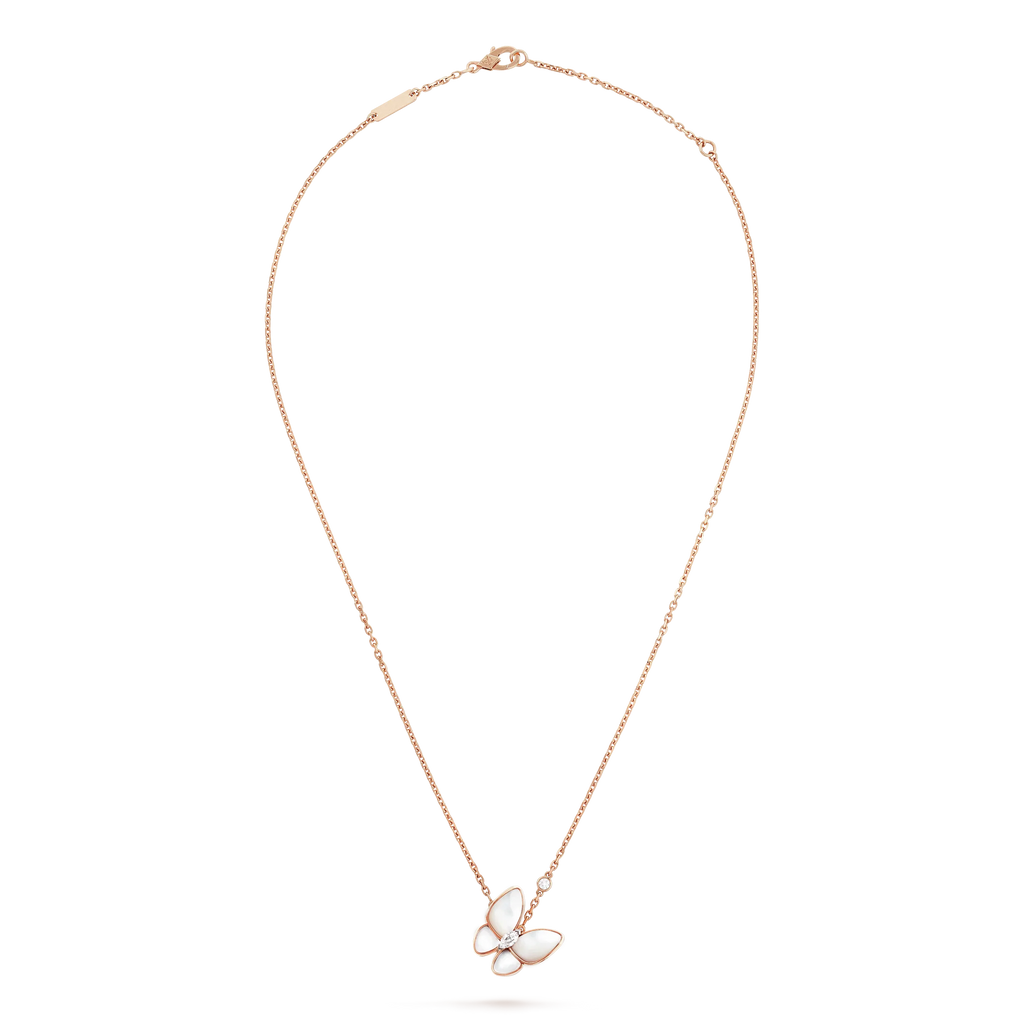 [LUXE JEWELRY]BUTTERFLY MOP DIAMOND NECKLACE