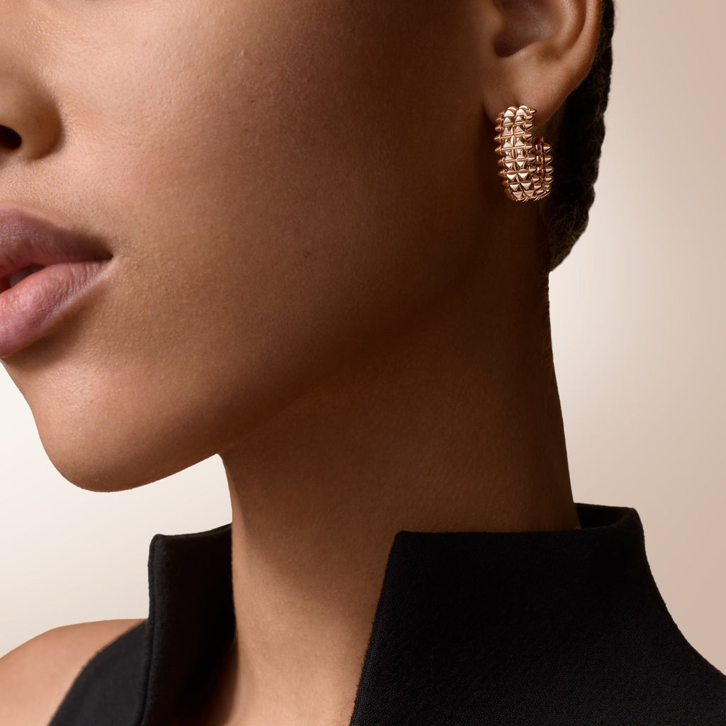 [LUXE JEWELRY] CLASH 9.2MM DOUBLE ROW EARRINGS