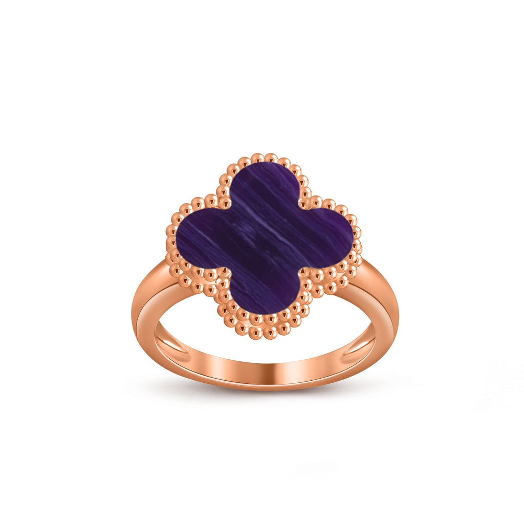 [LUXE JEWELRY]CLOVER RING ROSE GOLD COLLECTION