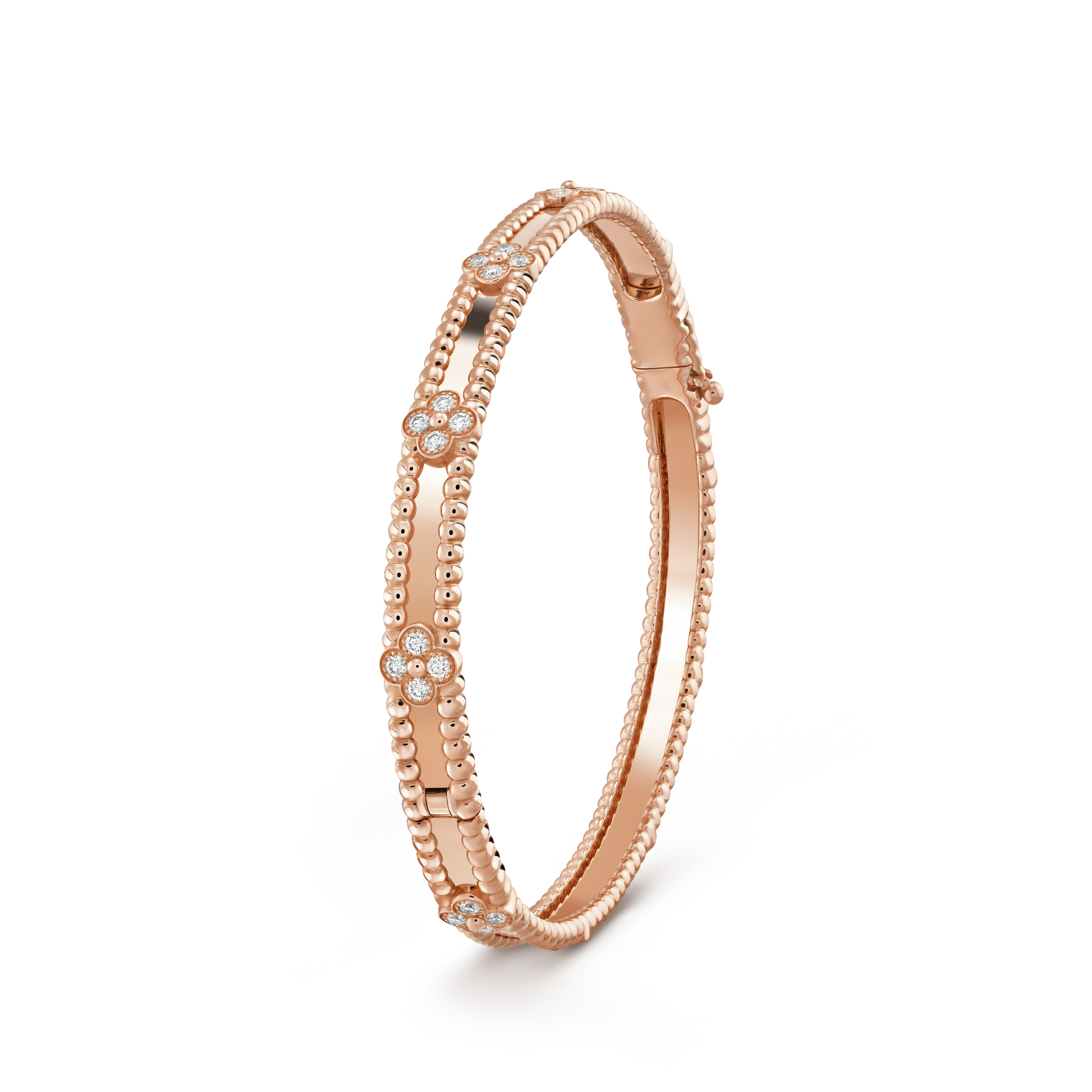 [LUXE JEWELRY]CLOVER BRACELET 4MM DIAMONDS
