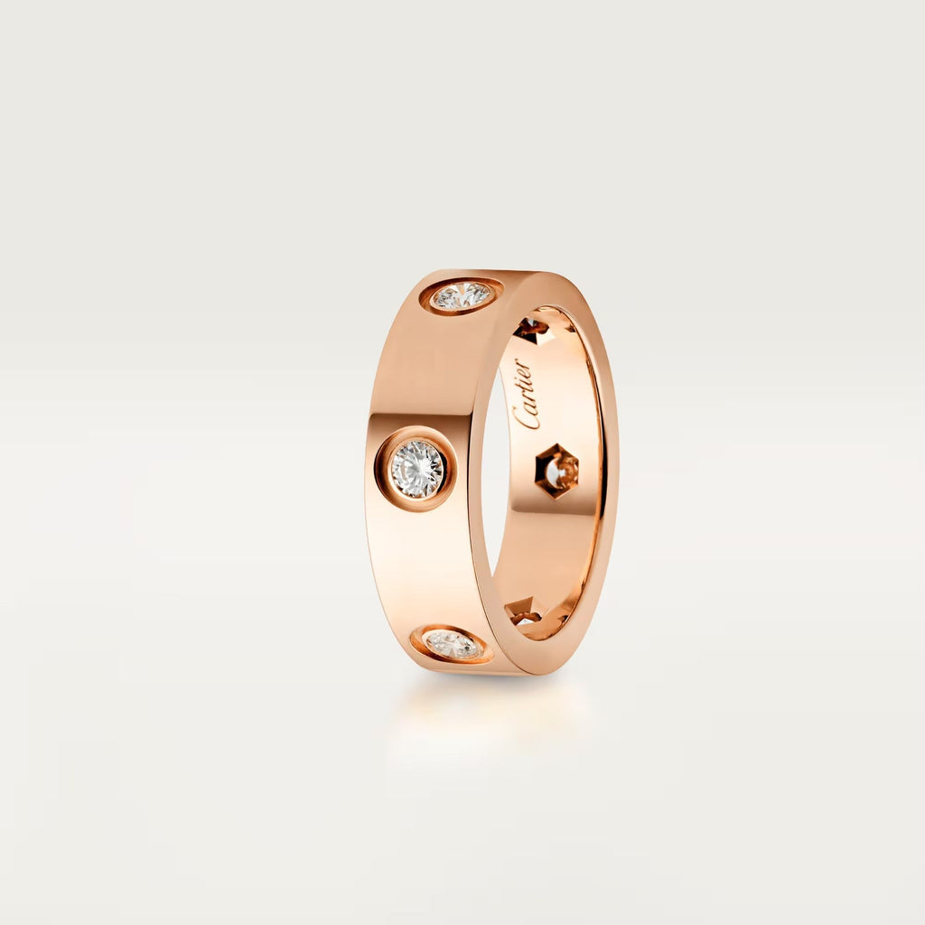 [LUXE JEWELRY] LOVE 5.5MM 6 DIAMOND RING