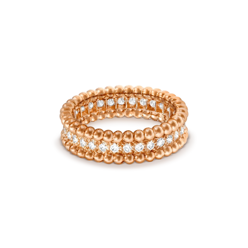 [LUXE JEWELRY]PERLEE DIAMOND ROSE GOLD RING