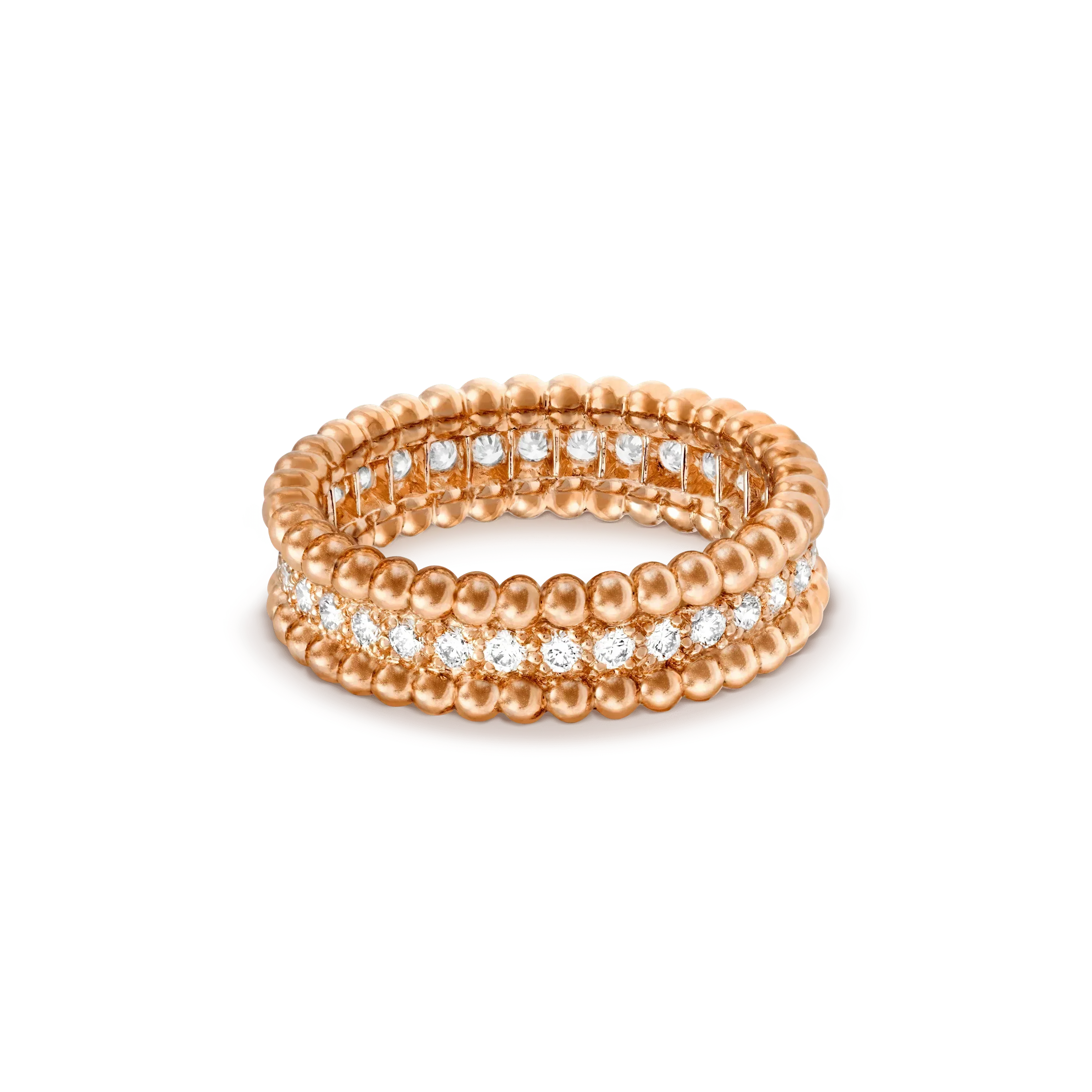 [LUXE JEWELRY]PERLEE DIAMOND ROSE GOLD RING