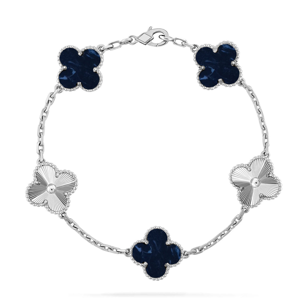 [LUXE JEWELRY]CLOVER 5 MOTIF PIETERSITE BRACELET COLLECTION