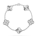 [LUXE JEWELRY] CLOVER 5 MOTIF LASER BRACELET COLLECTION