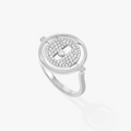 [Luxe Jewellery] LUCKY MOVE PAVED SILVER DIAMOND RING