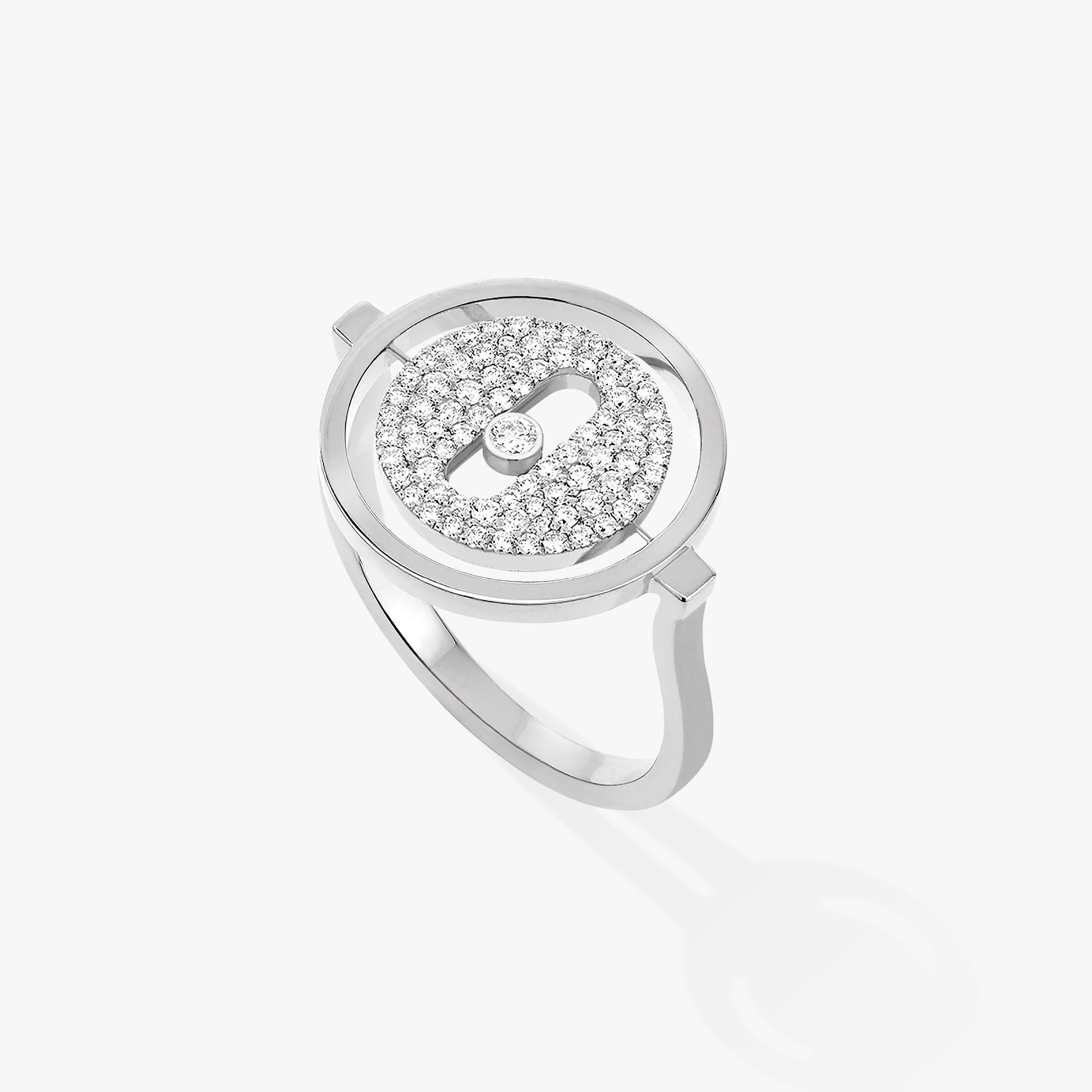 [Luxe Jewellery] LUCKY MOVE PAVED SILVER DIAMOND RING