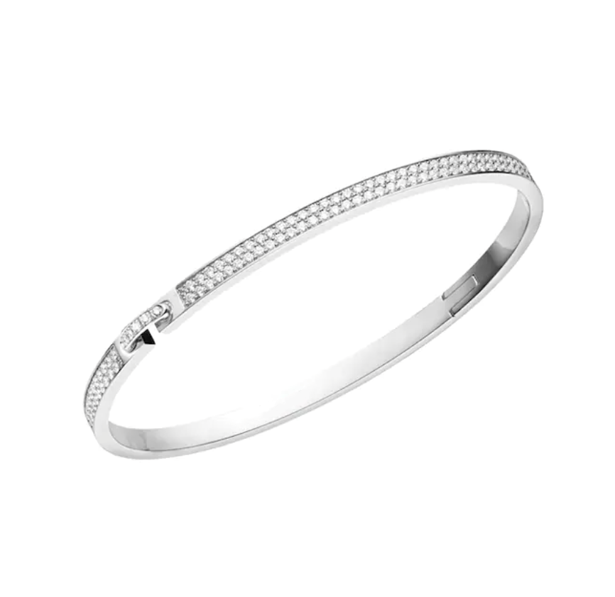 [LUXE JEWELRY]LIENS VIDENCE DIAMOND PAVED BRACELET