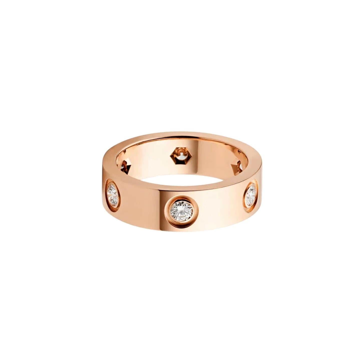 [LUXE JEWELRY] LOVE 5.5MM 6 DIAMOND RING