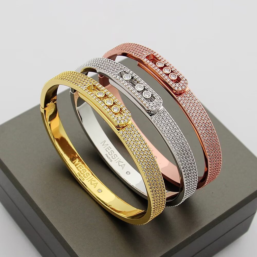 [Luxe Jewellery] Move Noa Full Pavé Diamond Bangle Bracelet
