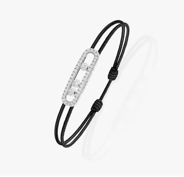 [LUXE JEWELRY]Messika Care(s) pink cord pavé bracelet