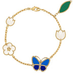 [LUXE JEWELRY] LUCKY SPRING BUTTERFLY 5 MOTIF BRACELET