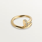 [LUXE JEWELRY] JUSTE RING 2.6MM HALF DIAMOND