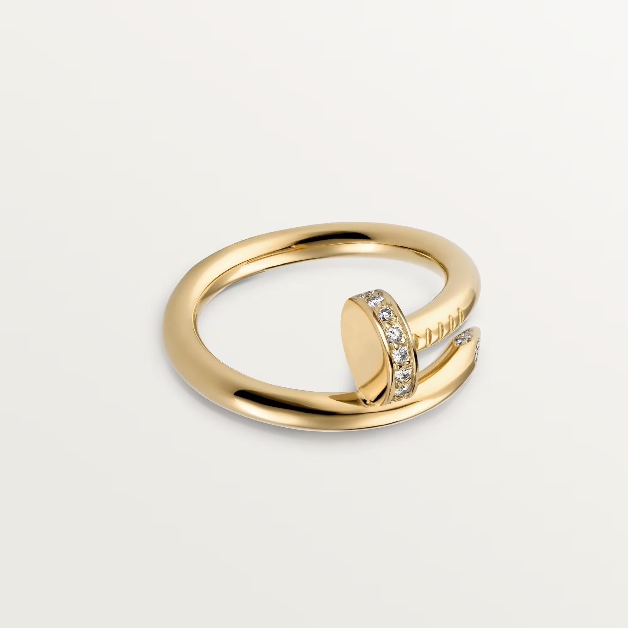 [LUXE JEWELRY] JUSTE RING 2.6MM HALF DIAMOND