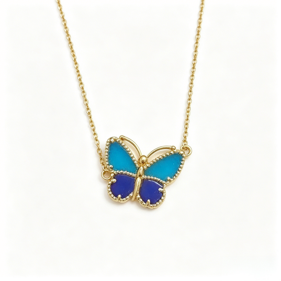 [LUXE JEWELRY] 2026 NEW LUCKY BUTTERFLY 1 MOTIFS NECKLACE