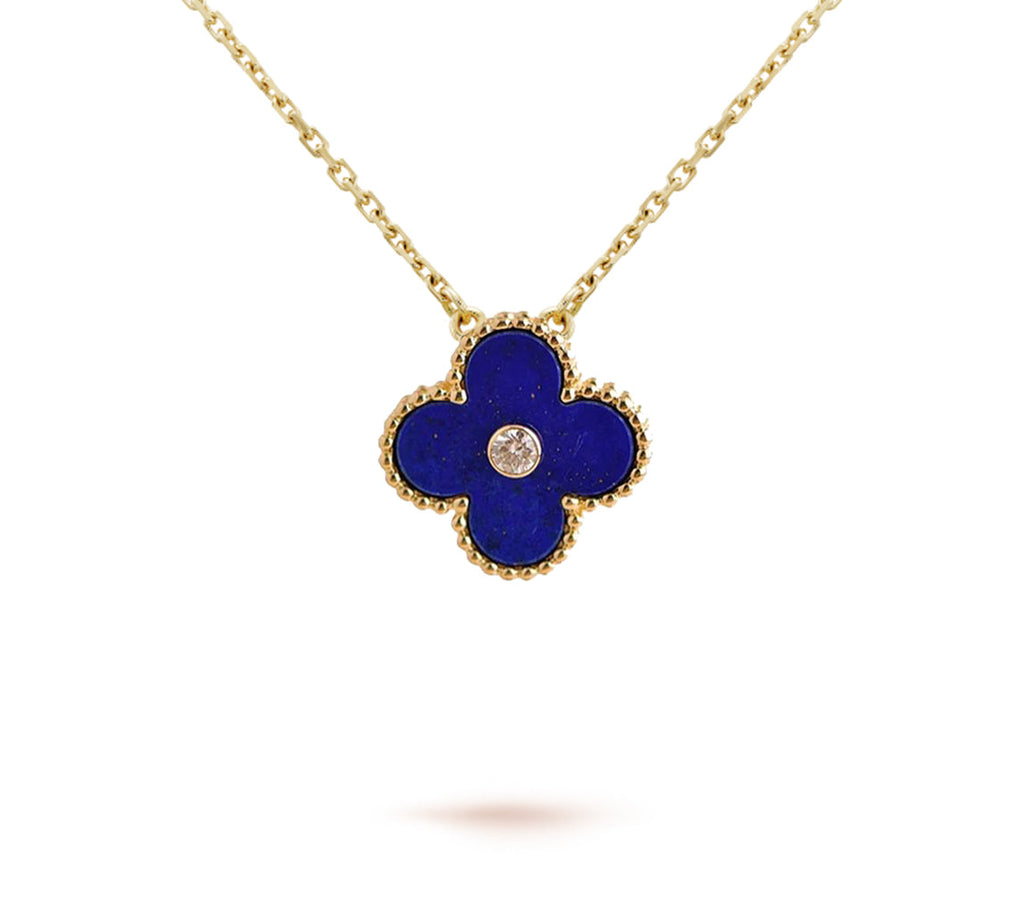 [LUXE JEWELRY]CLOVER 15MM CHRISTMAS LIMITED EDITION SINGLE FLOWER NECKLACE