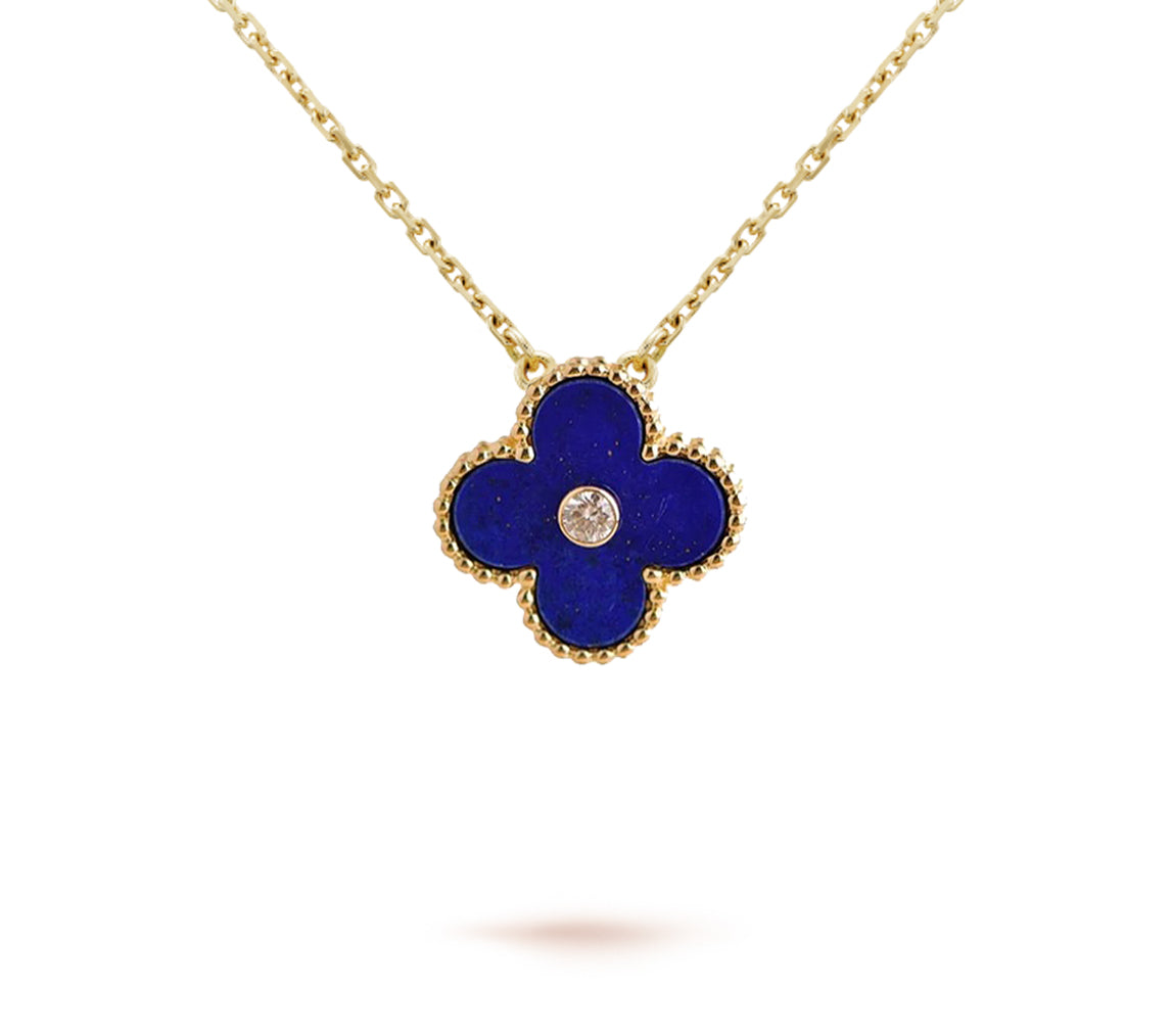 [LUXE JEWELRY]CLOVER 15MM CHRISTMAS LIMITED EDITION SINGLE FLOWER NECKLACE