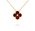 [LUXE JEWELRY]CLOVER 15MM CHRISTMAS LIMITED EDITION SINGLE FLOWER NECKLACE