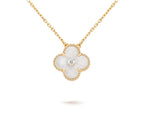 [LUXE JEWELRY]CLOVER 15MM CHRISTMAS LIMITED EDITION SINGLE FLOWER NECKLACE