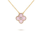 [LUXE JEWELRY]CLOVER 15MM CHRISTMAS LIMITED EDITION SINGLE FLOWER NECKLACE