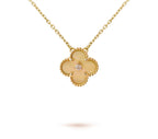 [LUXE JEWELRY]CLOVER 15MM CHRISTMAS LIMITED EDITION SINGLE FLOWER NECKLACE