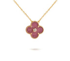 [LUXE JEWELRY]CLOVER 15MM CHRISTMAS LIMITED EDITION SINGLE FLOWER NECKLACE