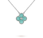 [LUXE JEWELRY]CLOVER 15MM CHRISTMAS LIMITED EDITION SINGLE FLOWER NECKLACE