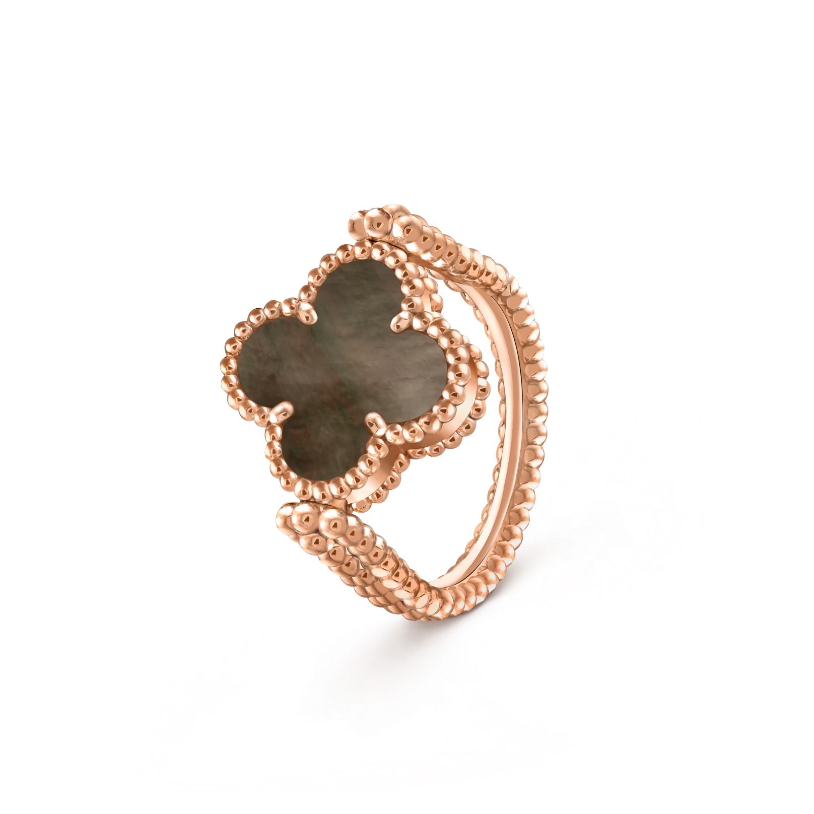 [LUXE JEWELRY]CLOVER RIVERSIBLE RING ROSE GOLD COLLECTION