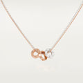 [LUXE JEWELRY] LOVE 6 DIAMOND PENDANT NECKLACE