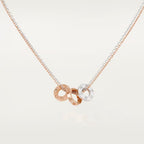 [LUXE JEWELRY] LOVE 6 DIAMOND PENDANT NECKLACE