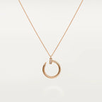 [Luxe]JUSTE NECKLACE PINK GOLD