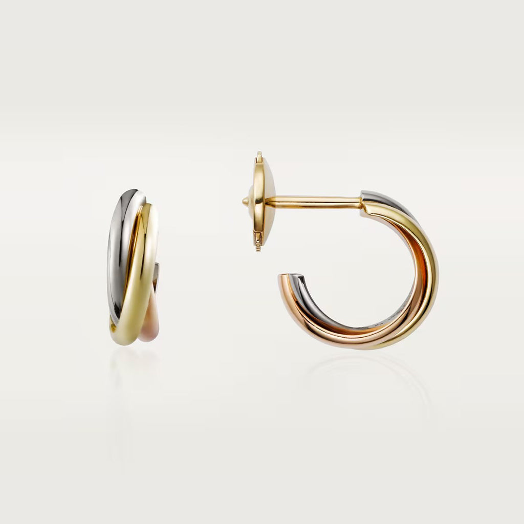 [LUXE JEWELRY] TRINITY ON DIAMOND MINI EARRINGS