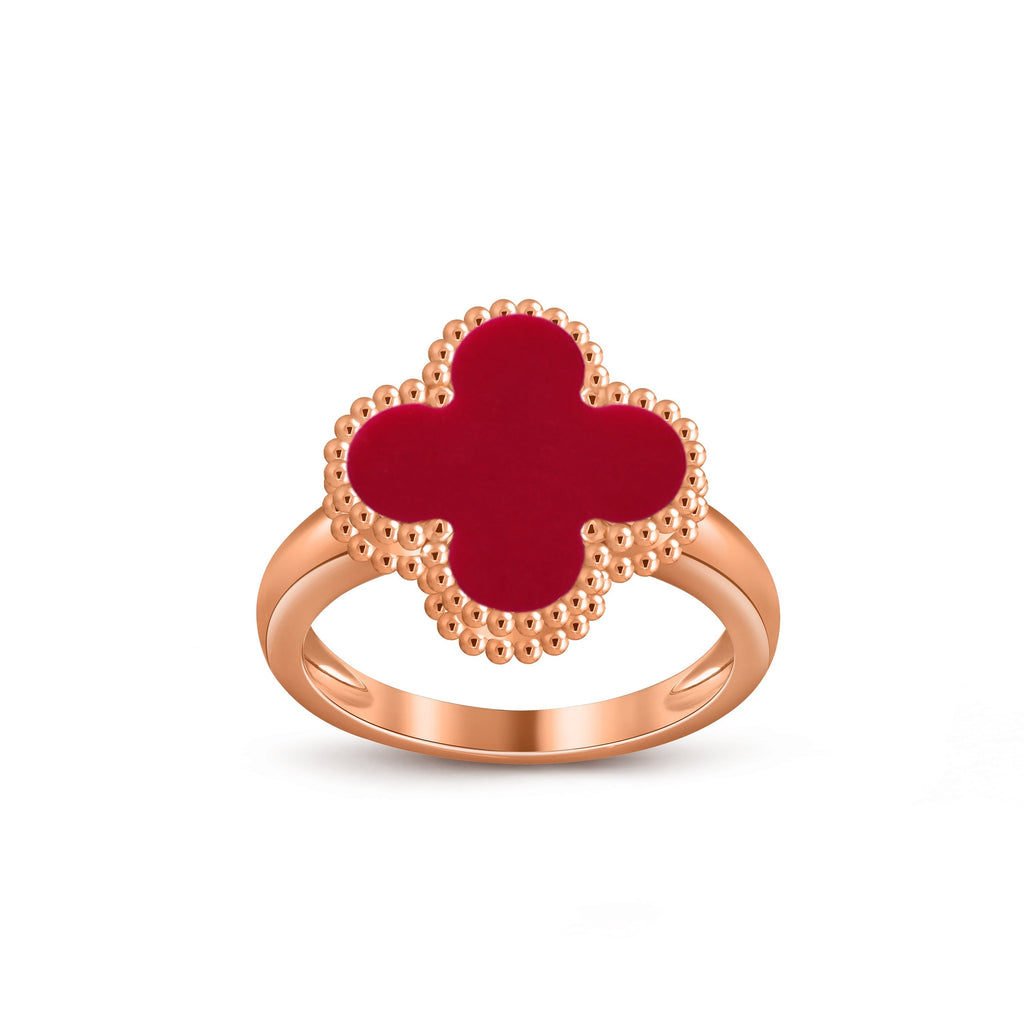 [LUXE JEWELRY]CLOVER RING ROSE GOLD COLLECTION