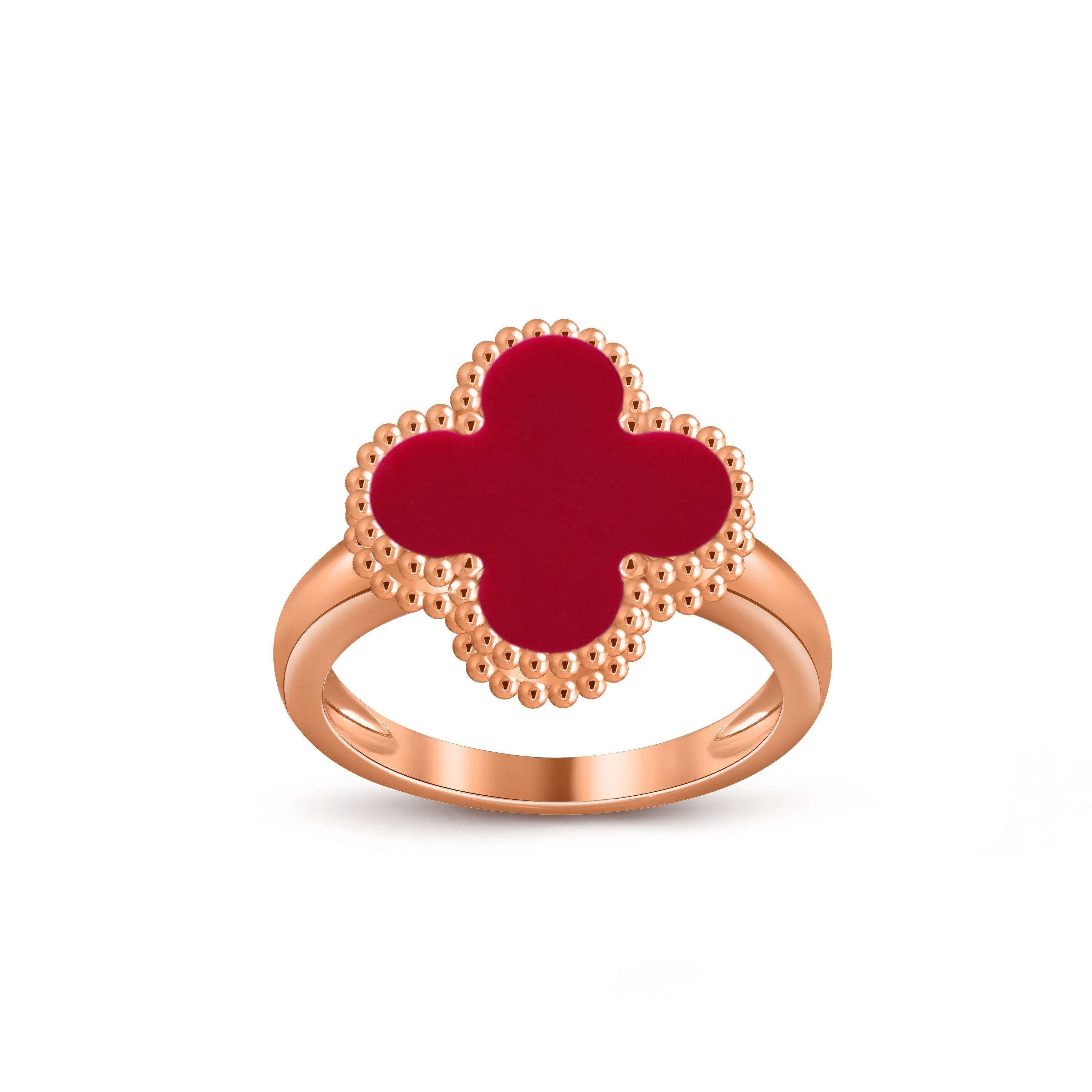 [LUXE JEWELRY]CLOVER RING ROSE GOLD COLLECTION